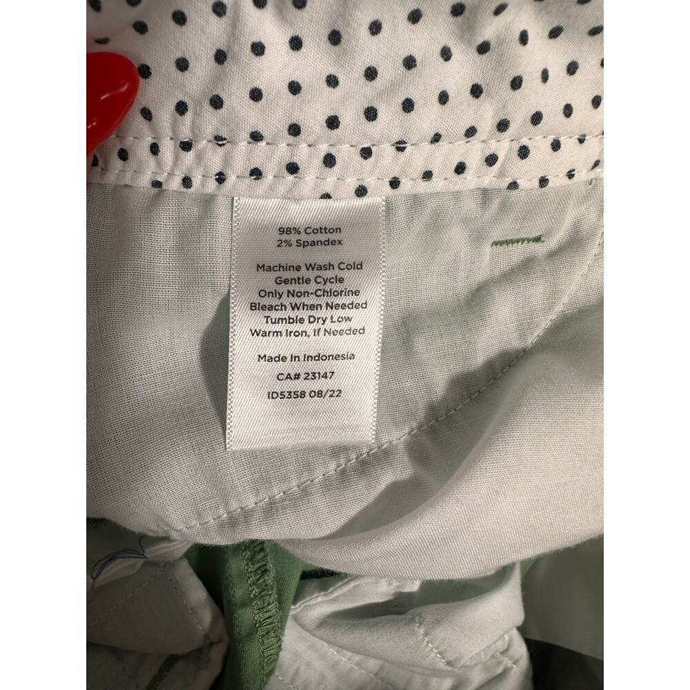 Talbots Light Green Perfect Crop Pants Size 10P - Picture 6 of 6